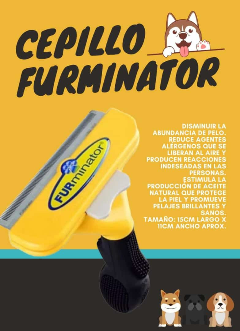 Cepillo Furminator Deslanador Quita Pelo